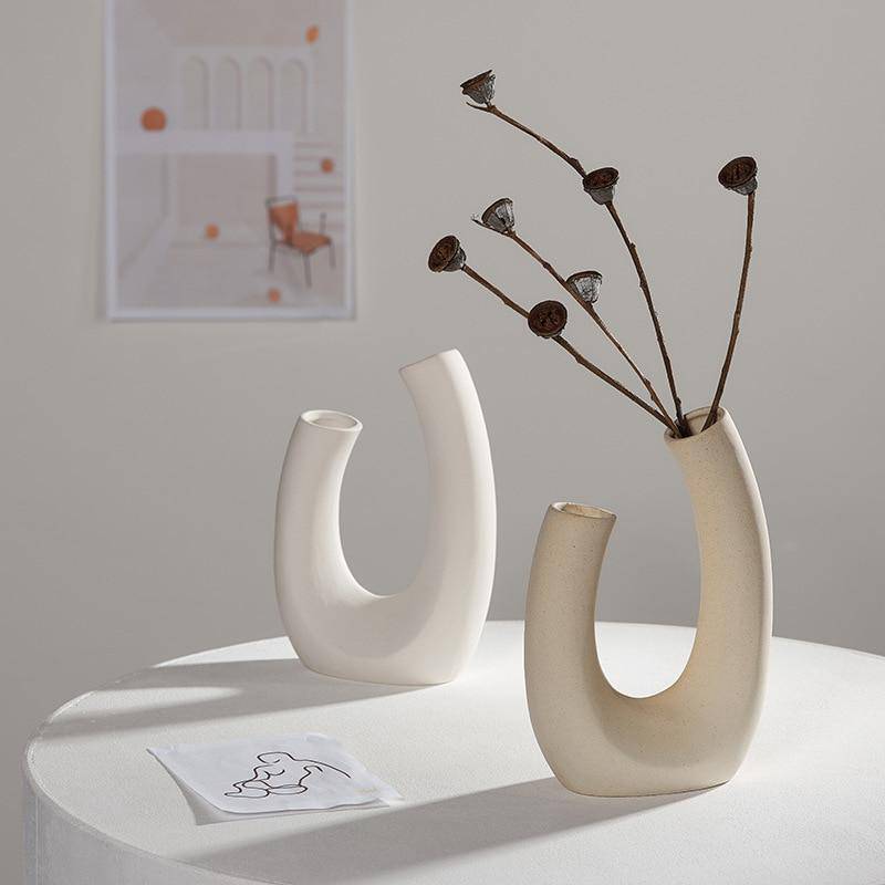 Vase design en céramique style Nordic
