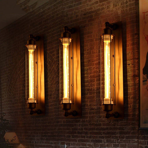 Applique murale design rustique vintage à LED Edison - vue 3 sur 3