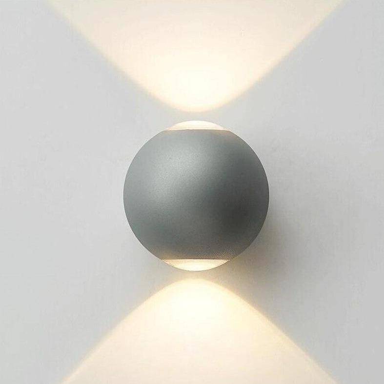 wall lamp round metal LED design wall Outdoor