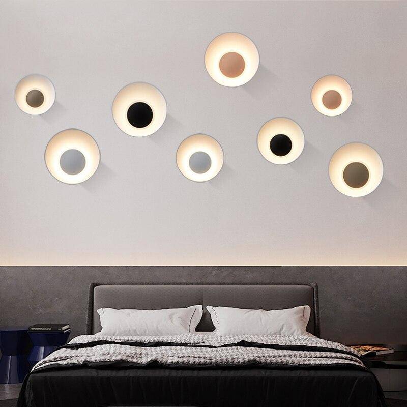 Applique murale design à LED avec coupe en métal coloré Loft