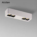 Spot rectangle moderne LED en métal design Light