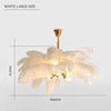 pendant light with colored feathers LED Carnival style