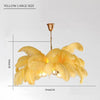 pendant light with colored feathers LED Carnival style