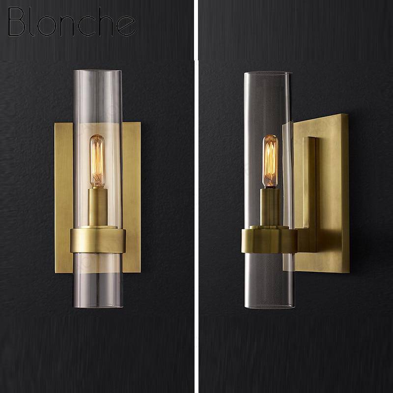wall lamp LED design wall lamp with glass cylinder Luxury