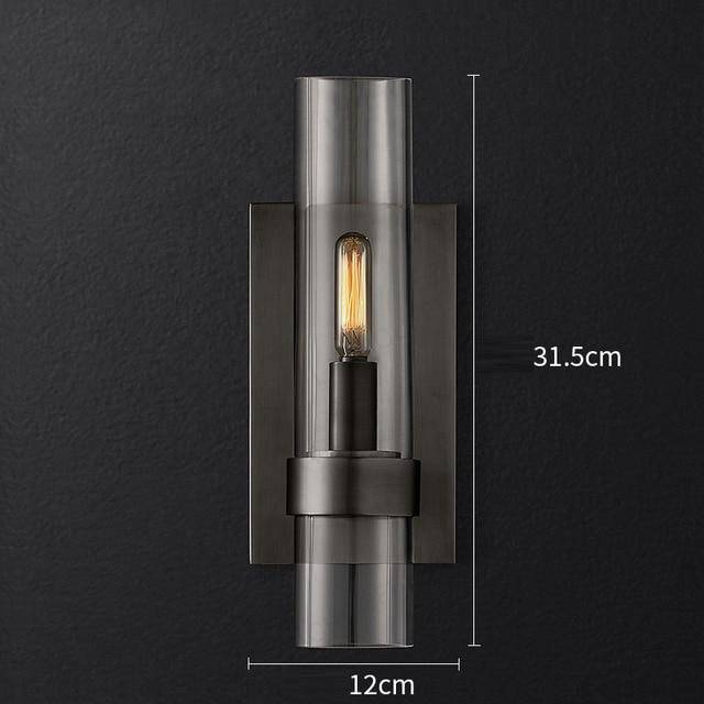 Applique murale design LED avec cylindre en verre Luxury