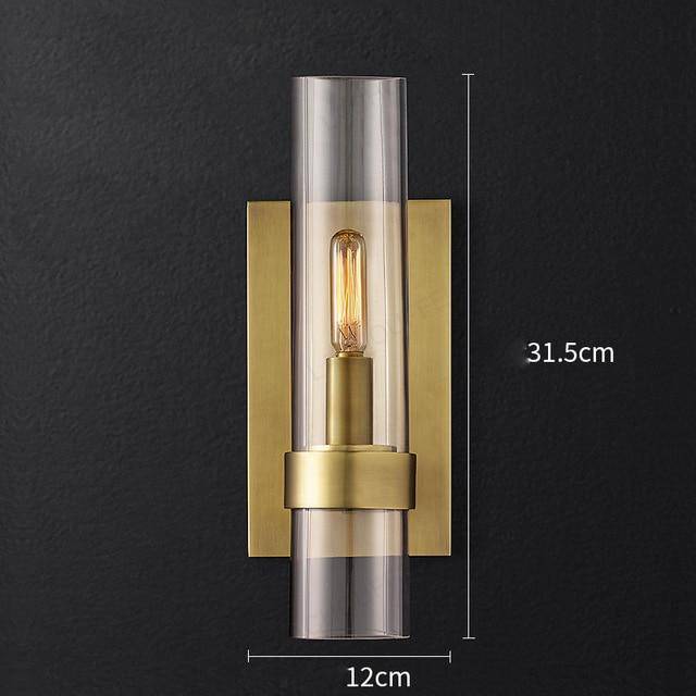 wall lamp LED design wall lamp with glass cylinder Luxury