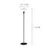 Lampadaire design à LED noir ou chromé Créative