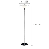 Lampadaire design à LED noir ou chromé Créative