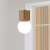Suspension en bois cubique Wood