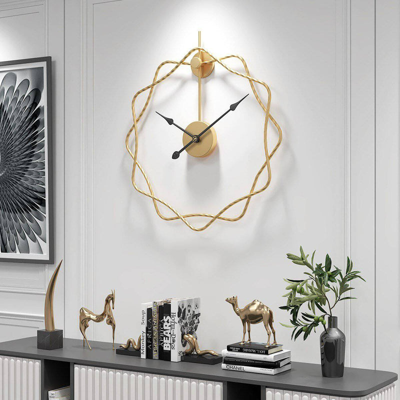 Reloj de pared design estrellas de metal 50cm Decoración