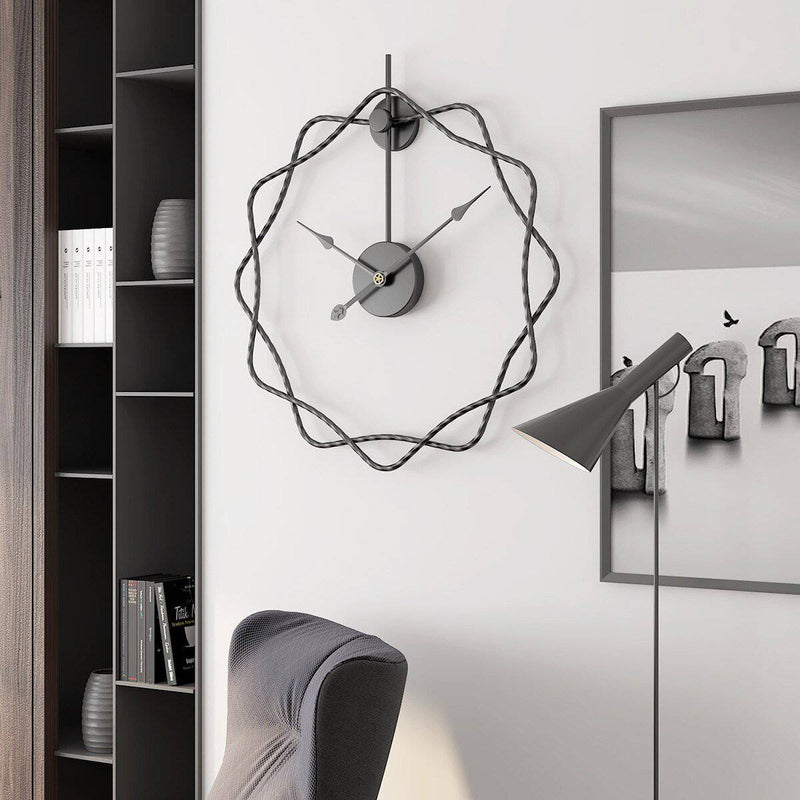 Horloge murale design étoiles décalées en métal 50cm Decor