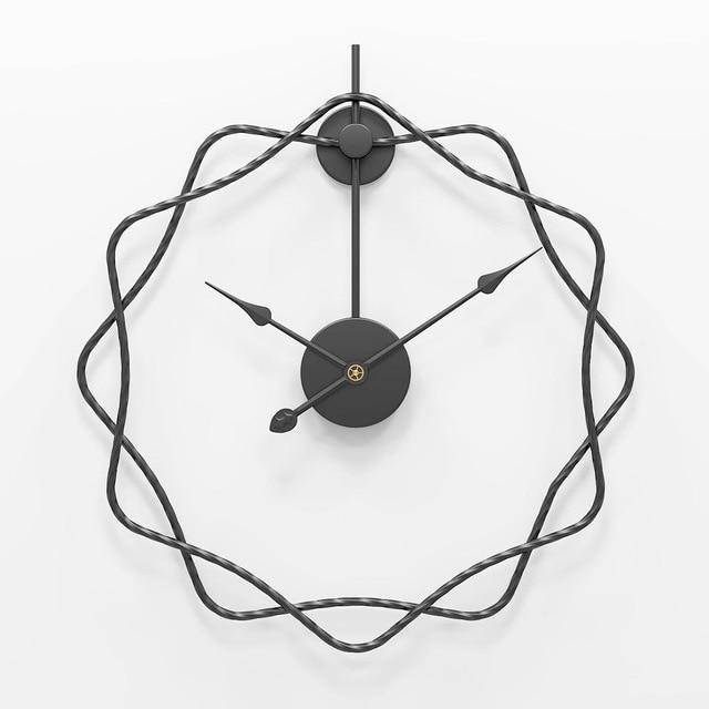 Horloge murale design étoiles décalées en métal 50cm Decor