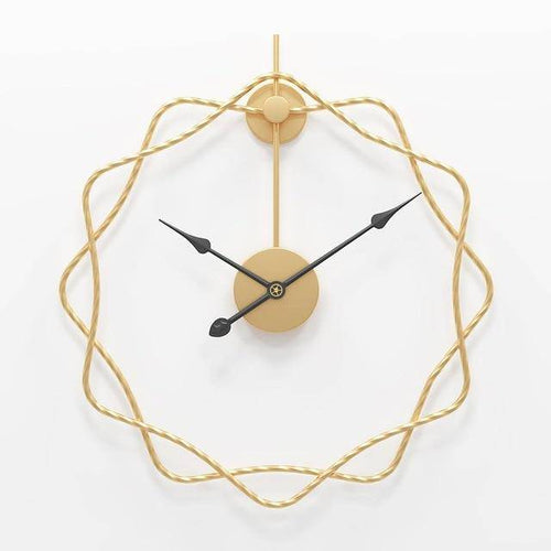 Horloge murale design étoiles décalées en métal 50cm Decor - vue 5 sur 7