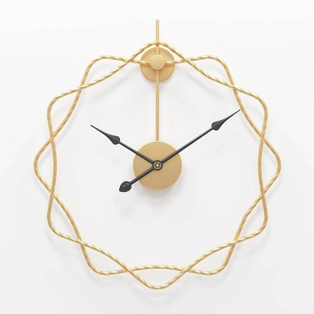 Horloge murale design étoiles décalées en métal 50cm Decor