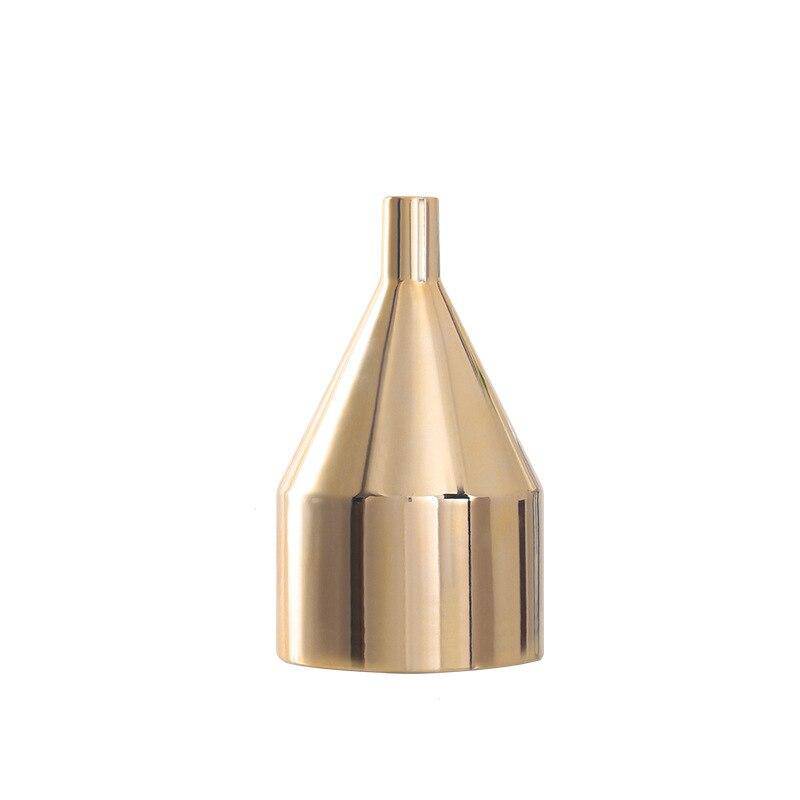 Vase design en céramique doré Mory A - vue 5 sur 5
