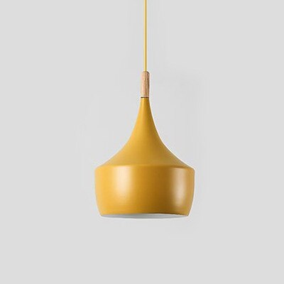 Suspension moderne LED abat-jours différents et colorés Alda