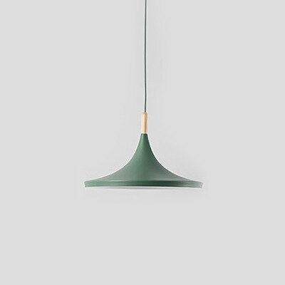 Suspension moderne LED abat-jours différents et colorés Alda