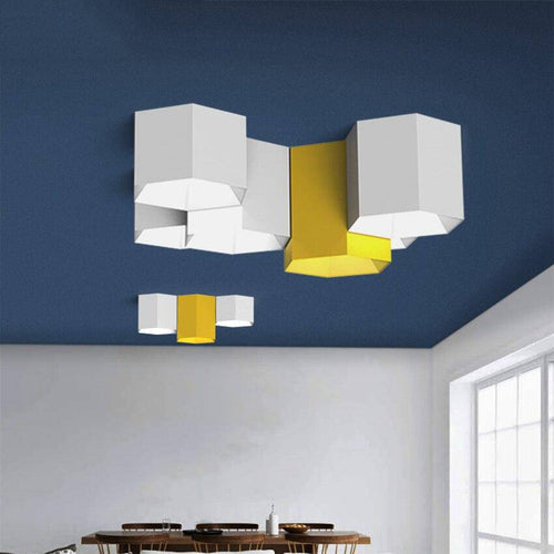 Plafonnier hexagonal de couleur Geometric - vue 4 sur 17