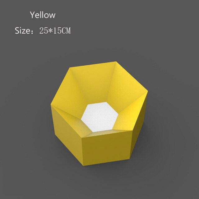 Plafonnier hexagonal de couleur Geometric