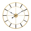 Wall clock in gold plated metal 50cm Nordic