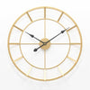 Wall clock in gold plated metal 50cm Nordic