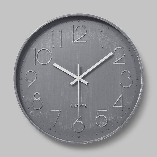 Horloge murale moderne ronde colorée 30cm