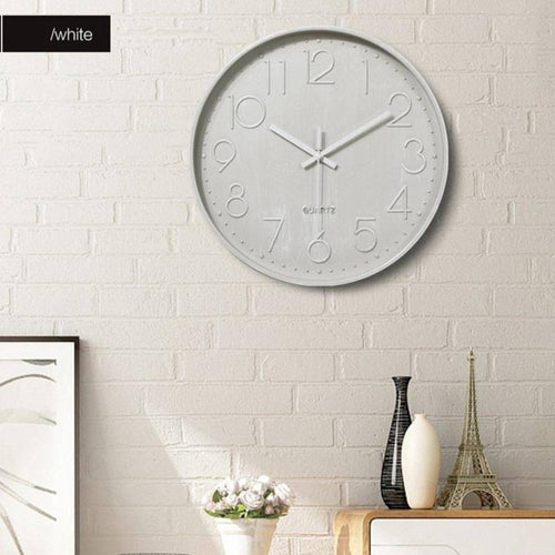 Wall clock modern round coloured 30cm