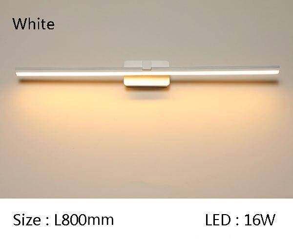 Espejo de baño LED rectangular Armario