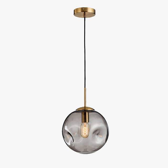 Design pendant lamp with LED glass ball distorted head