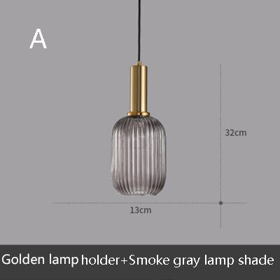 pendant light LED design with lampshade Belly glass