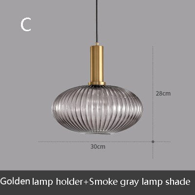 Lámpara de suspensión design LED con pantalla de cristal Belly
