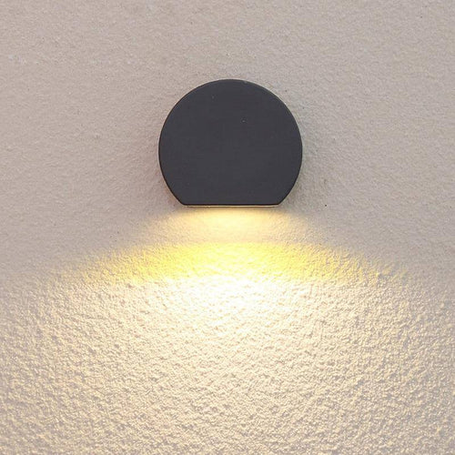 Luz LED redonda biselada para exteriores