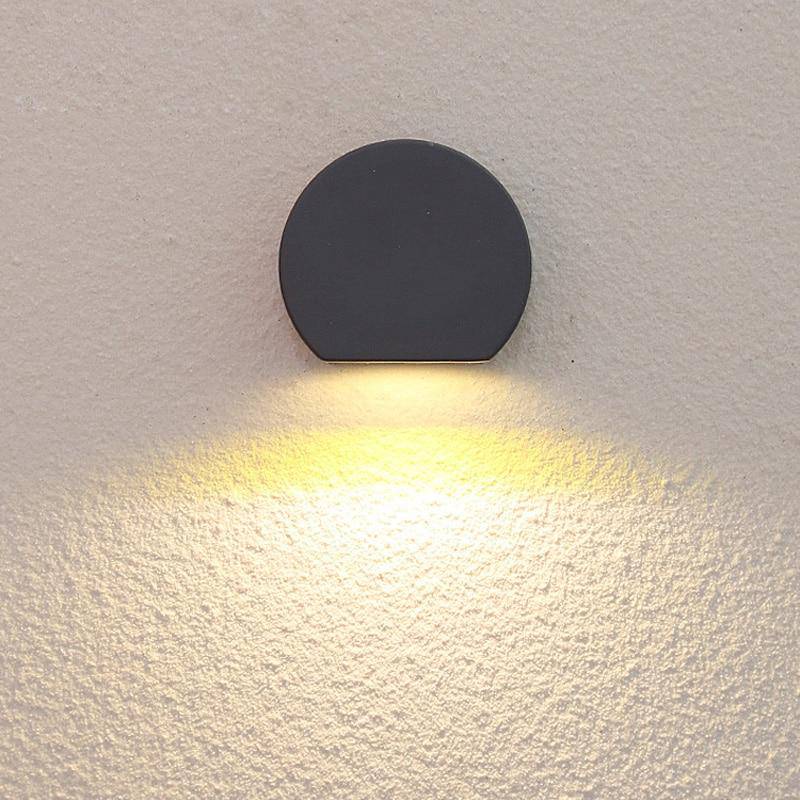 Applique extérieur LED rond biseauté Stair