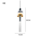 Suspension design en métal arrondi coloré Tassel