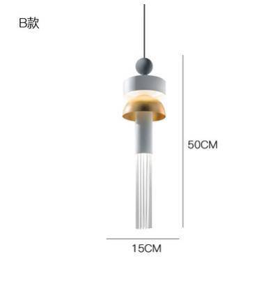 Suspension design en métal arrondi coloré Tassel - vue 8 sur 9