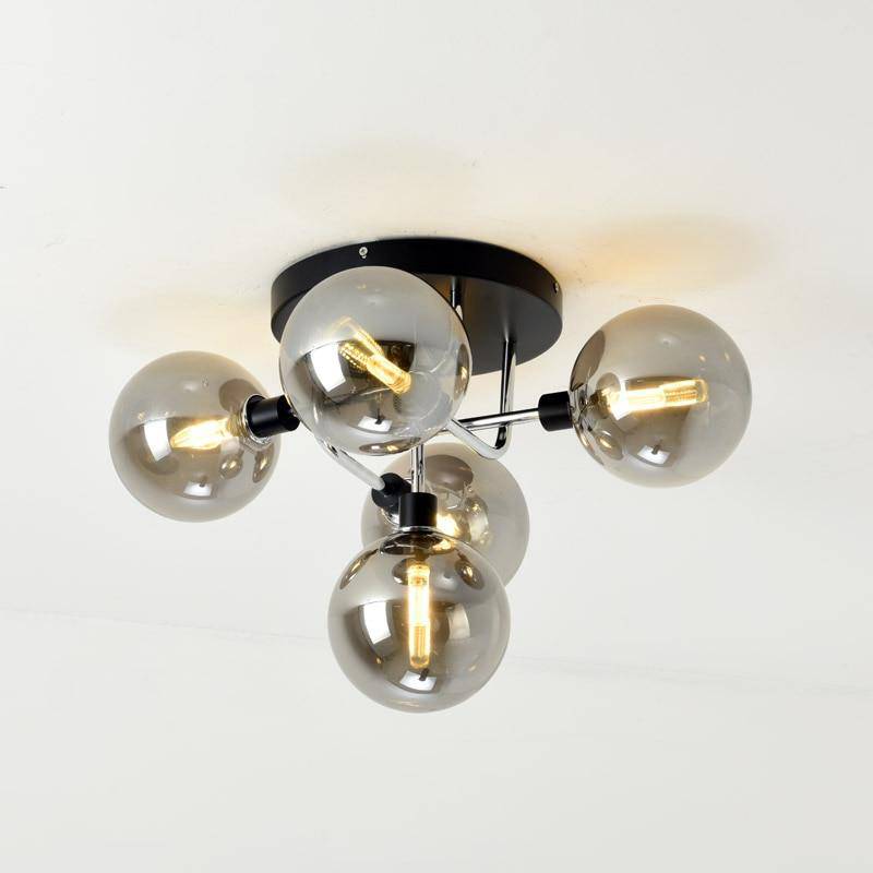 LED ceiling lamp with glass arms and balls Glass