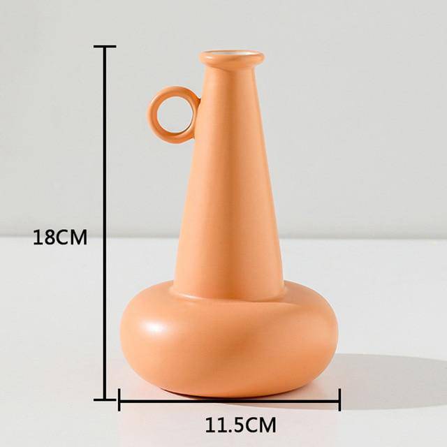 Vase design en céramique colorée style Bonsai