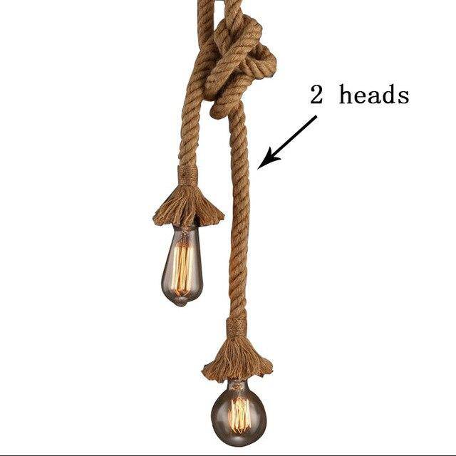 Suspension rustique en cordage Vintage