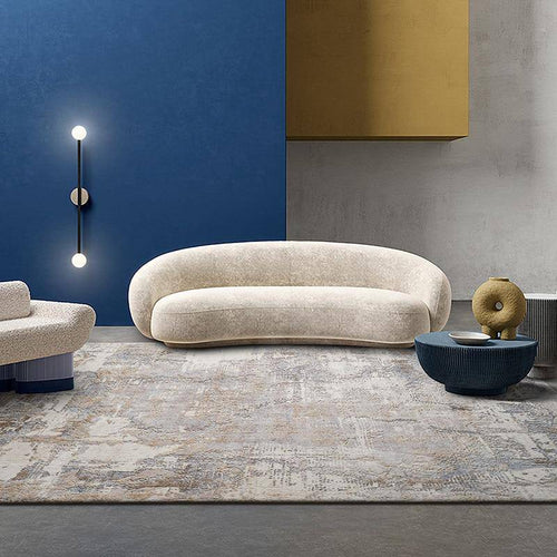 Modern rectangle rug style Light Luxury E