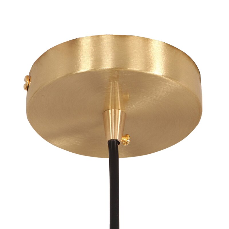 Gold LED design pendant with cone-shaped lamp Copper
