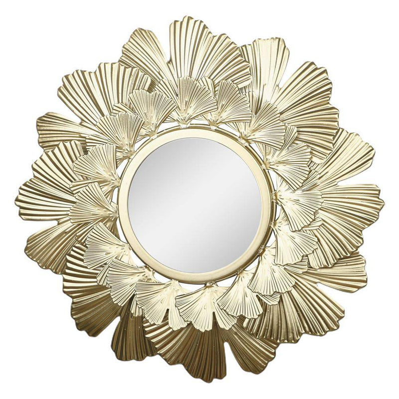 Miroir mural décoratif rond style soleil 40cm