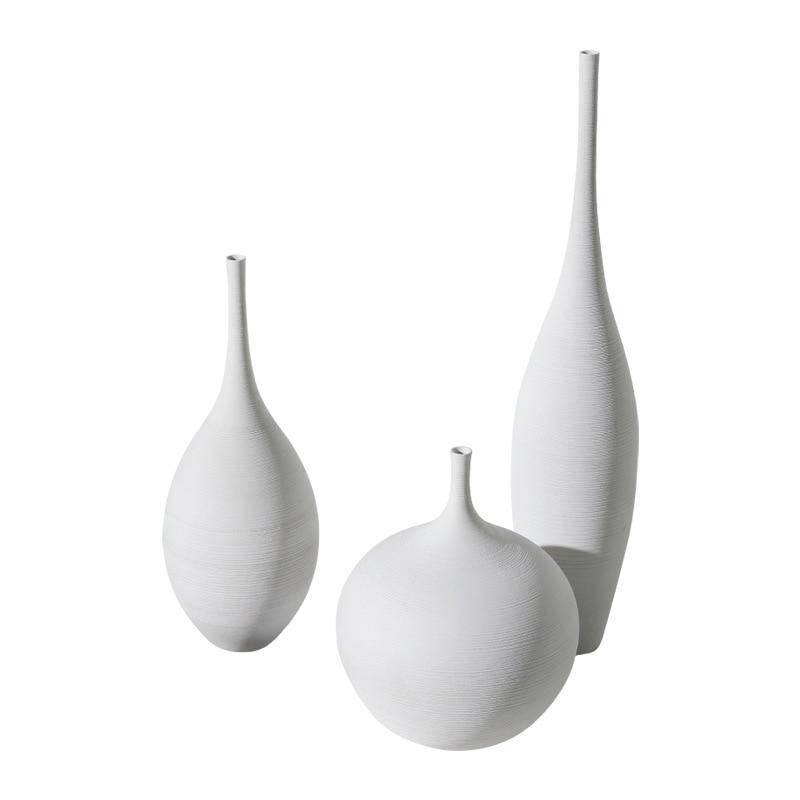 Vase design en céramique style minimaliste Zen