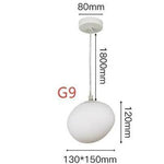 Suspension design LED en forme de bulle blanche Italian Design