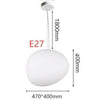 Suspension design LED en forme de bulle blanche Italian Design
