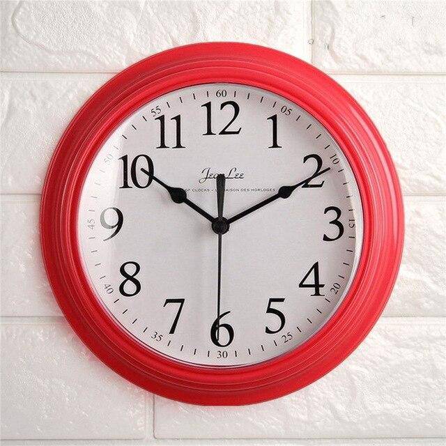 Horloge minimaliste avec cadre de couleur 22cm Border
