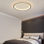 Marisol modern LED ceiling light in the shape of a metal ring