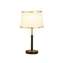 Lampe à poser moderne LED avec abat-jour aux bords dorés