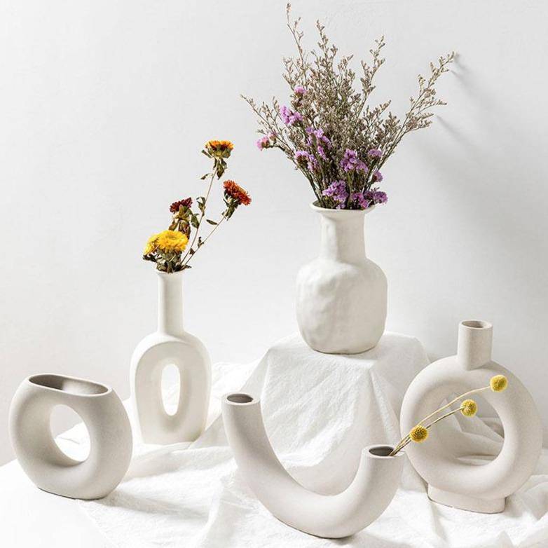 Vase moderne en céramique japonaise style Zen
