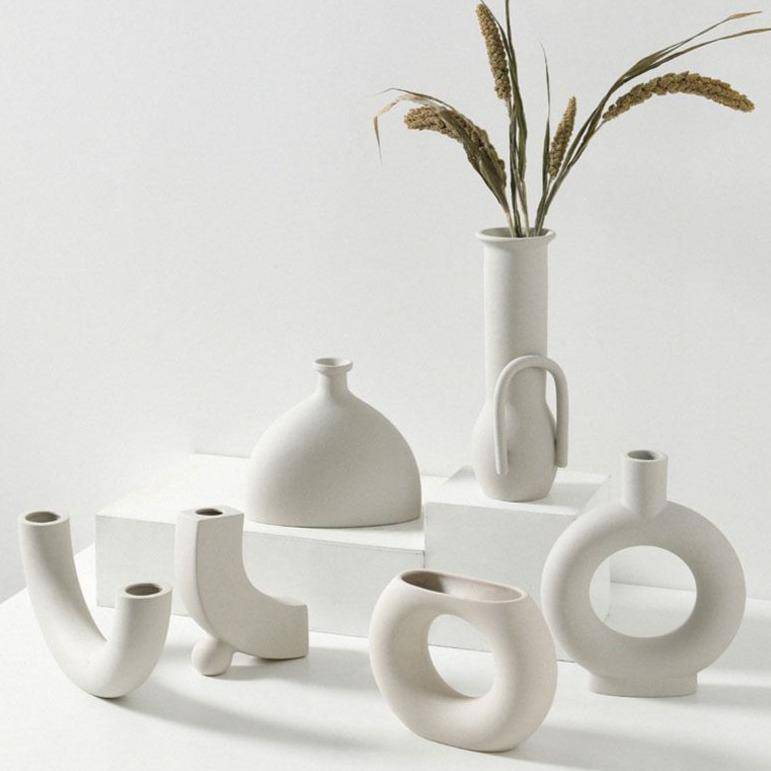 Vase moderne en céramique japonaise style Zen