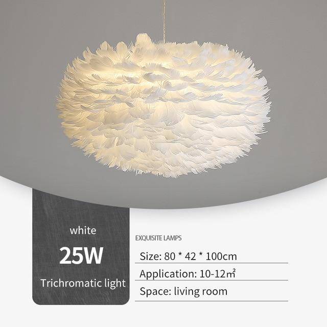 pendant light LED feather oval Fairy